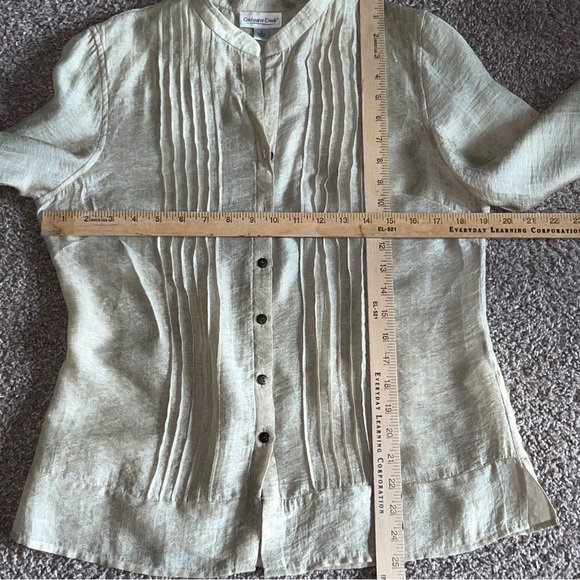 Cold water Creek woman’s Blouse small Color Cream - Picture 10 of 10